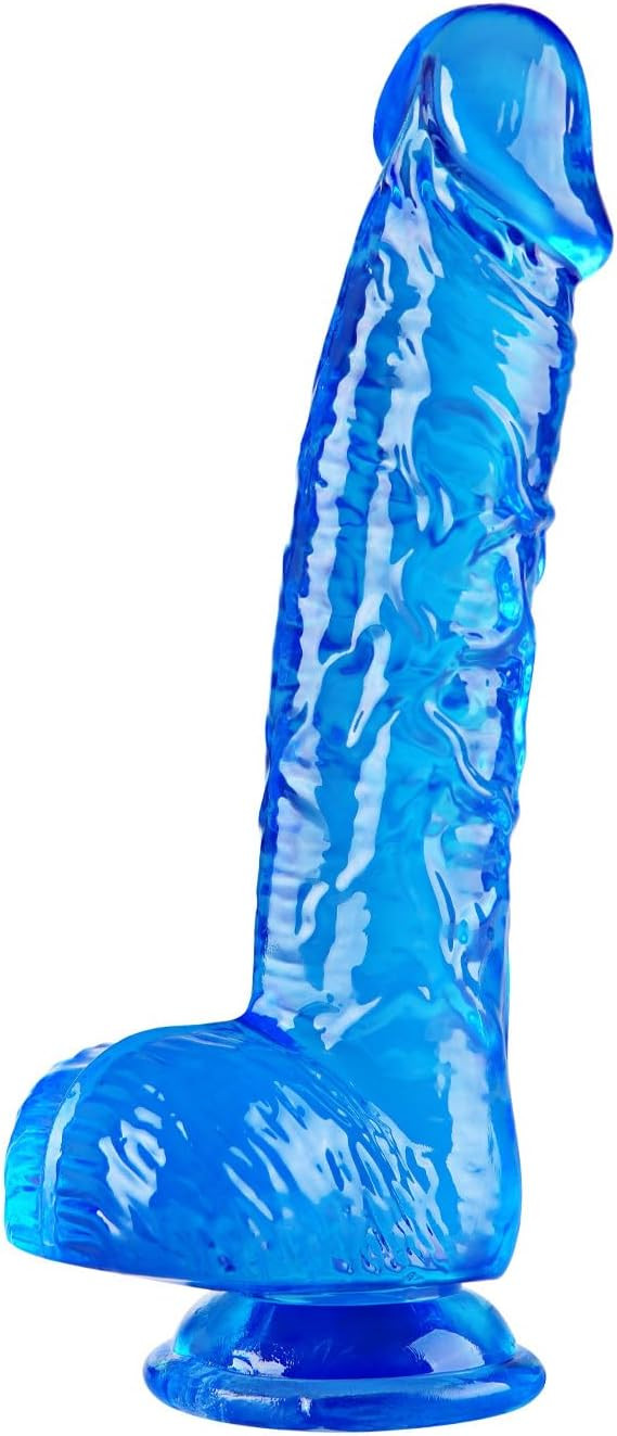 Realistic Blue Clear 6 inch Cute Dildo
