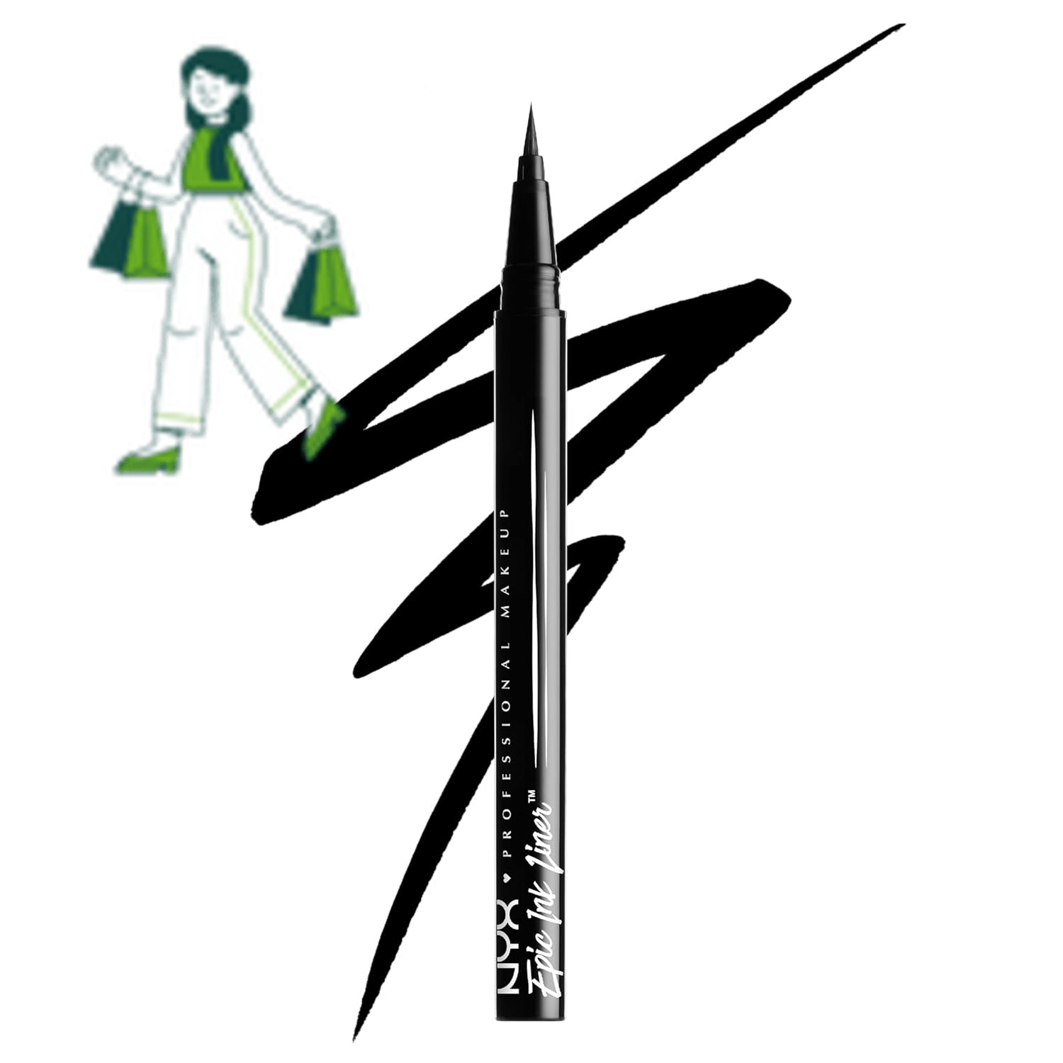 Epic Ink Waterproof Liquid Eyeliner - Black