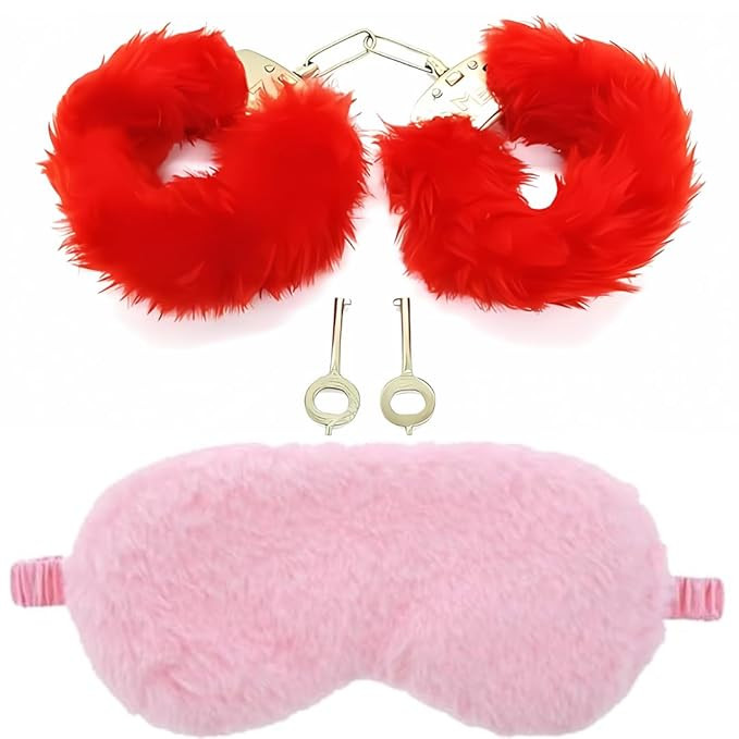 Handcuff and Eye Mask Set for Couples | Roleplay Toys