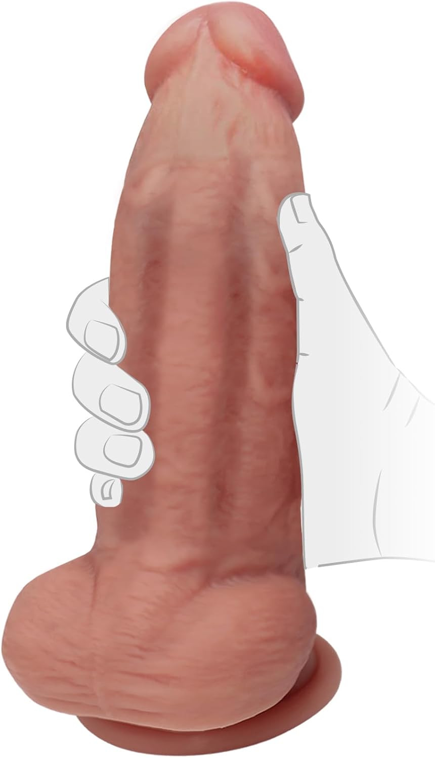 7" Realistic Silicone Dildo with Strong Suction Cup