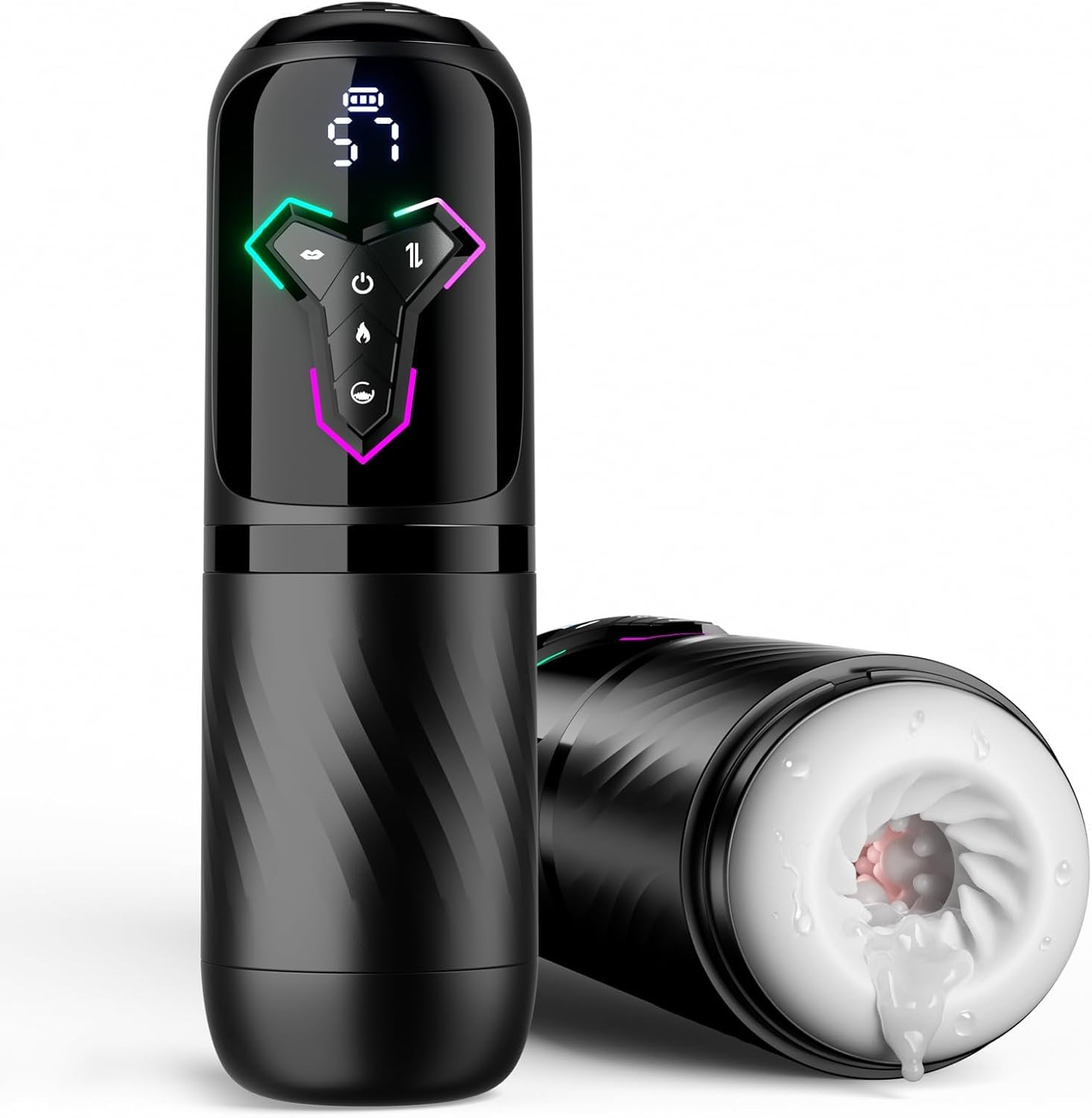 5-in-1 Automatic Thrusting & Sucking Male Masturbator with Heat