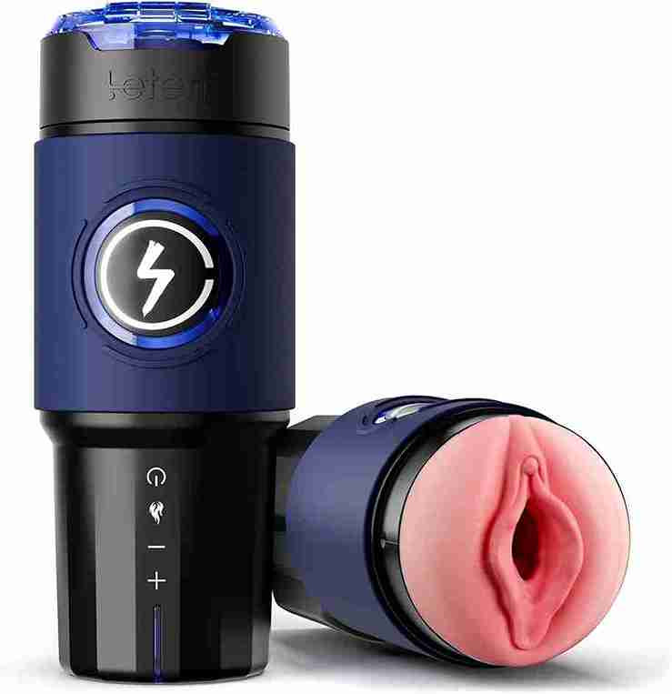 Automatic Thrusting Male Masturbator with 360° Heating - 5-Speed Silent Adult Sex Toy for Men