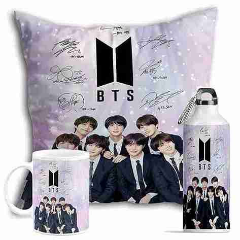 Birthday & Anniversary Gift Set | Mug, Bottle & Cushion Combo (PMC-01)